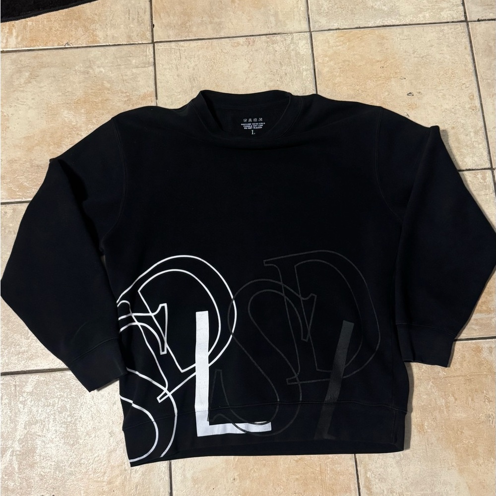 Black Graphic Men's Sweater